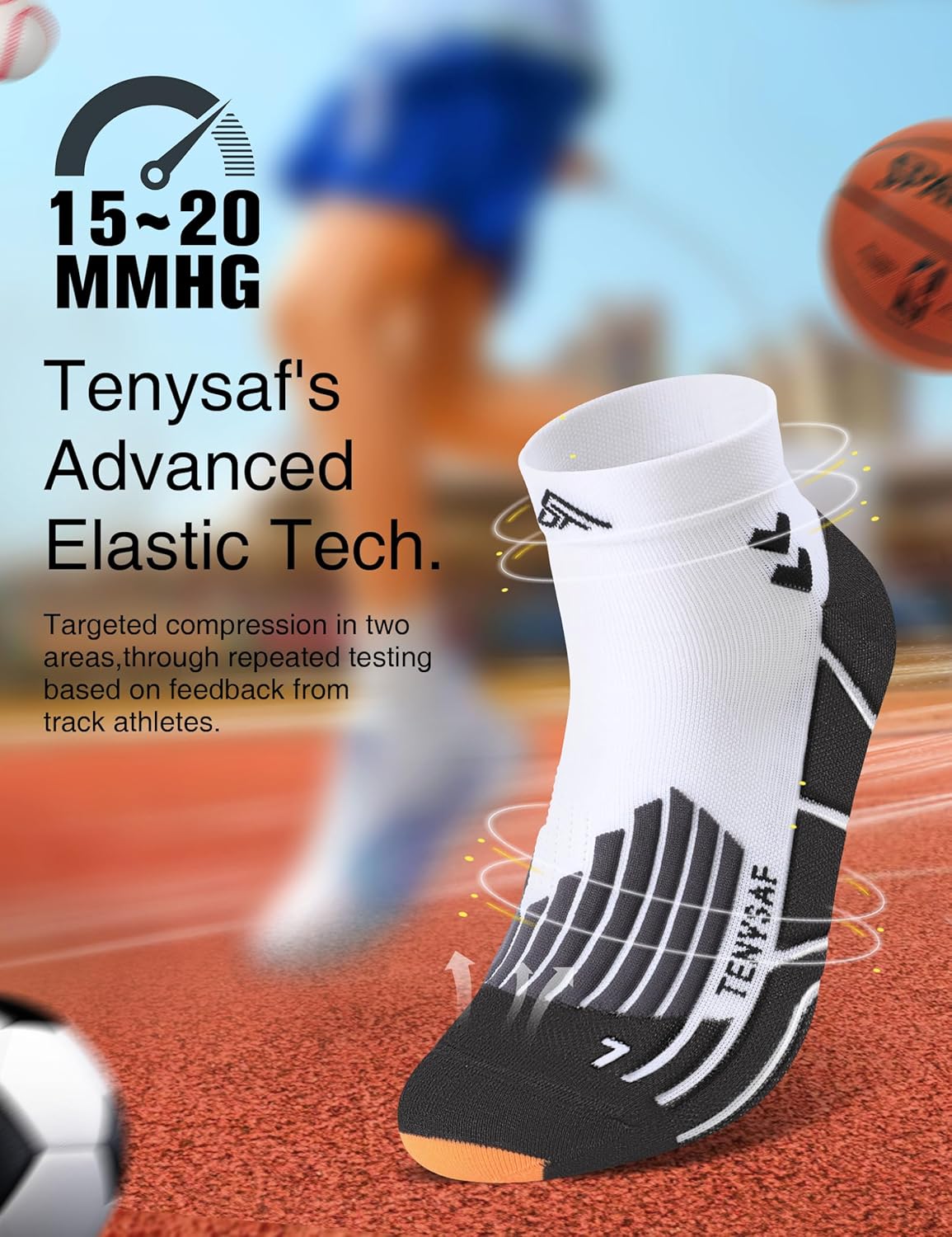 Thumbnail 4 de Lounwee Kompressions Laufsocken 3er-Pack