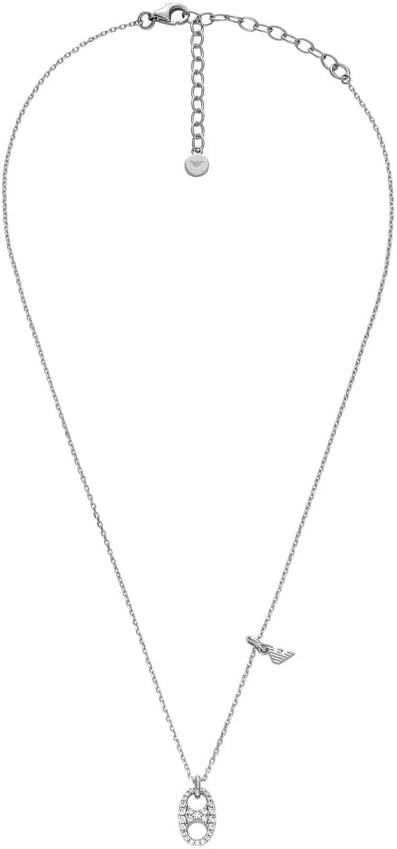 Thumbnail 6 de Emporio Armani Collana da donna in argento sterling con chiusura a moschettone