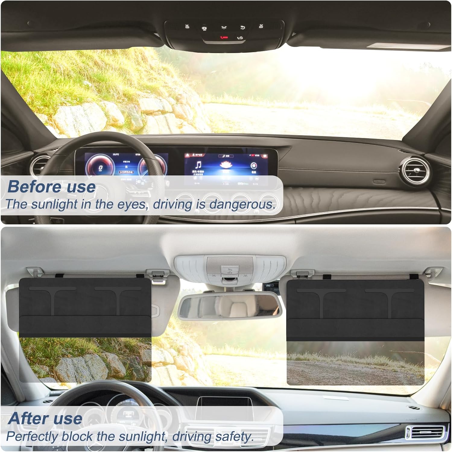 Thumbnail 2 de NAZZO Car Visor Extender Sun Blocker