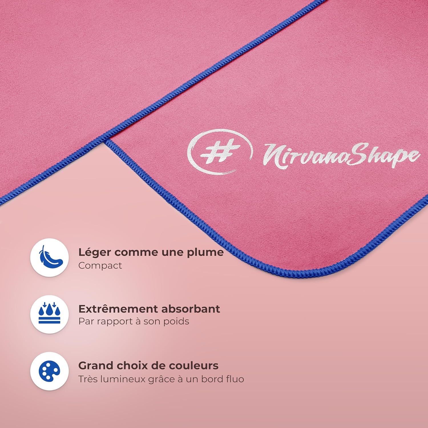 Thumbnail 1 de NirvanaShape Serviette Microfibre 8× absorbante 🏖️