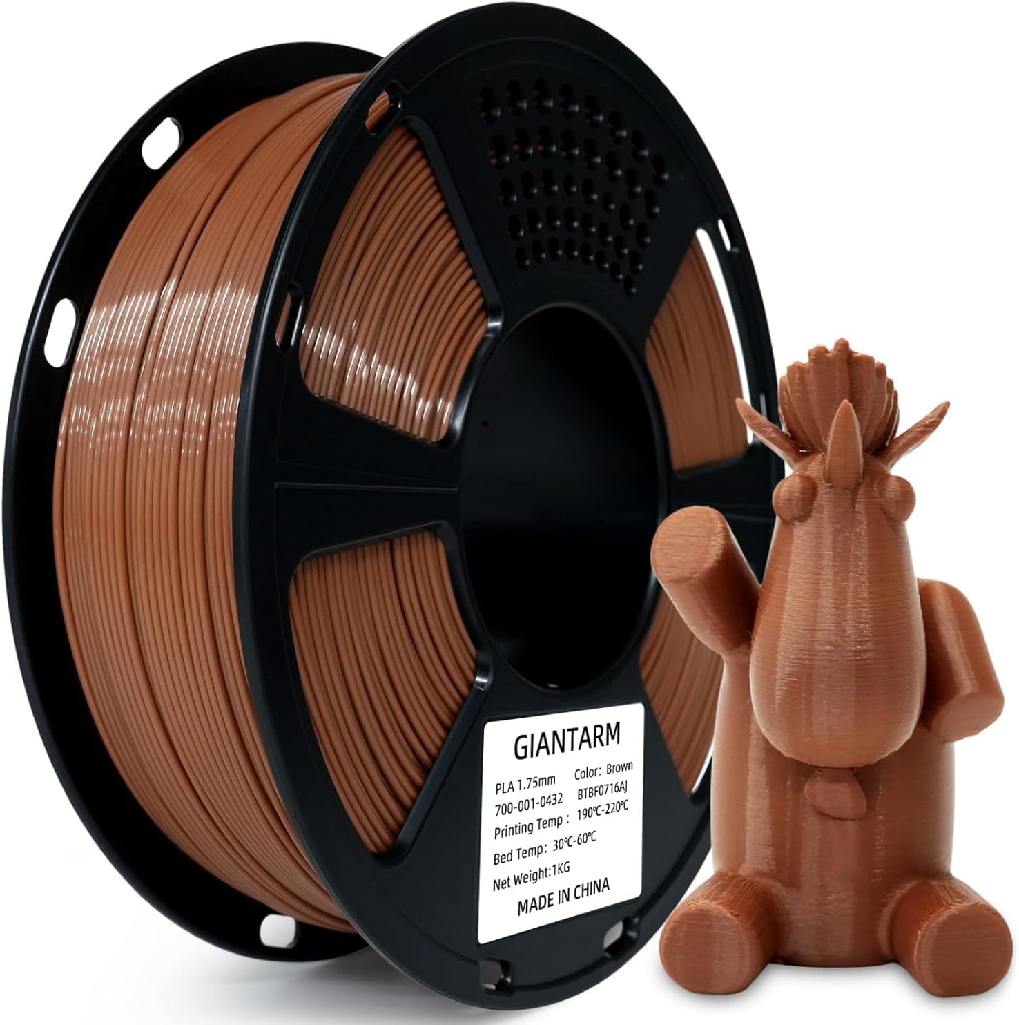 Thumbnail 6 de GIANTARM PLA Filament 1,75 mm „Marmor“, 1 kg Spule für FDM-3D-Drucker