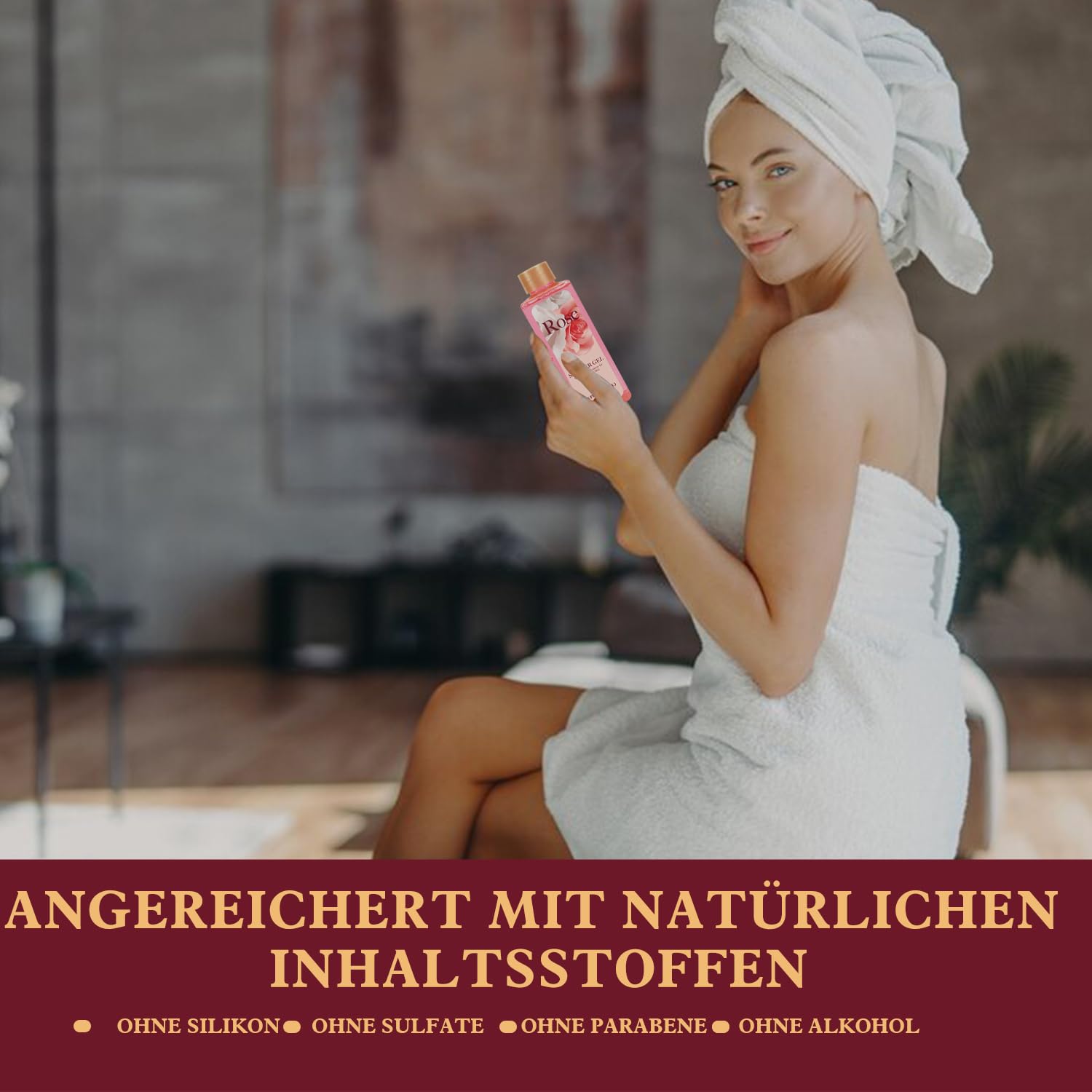 Detalle de SPA LUXETIQUE Wellness Geschenkset für Frauen – 6-teiliges Rosen-Duftpaket