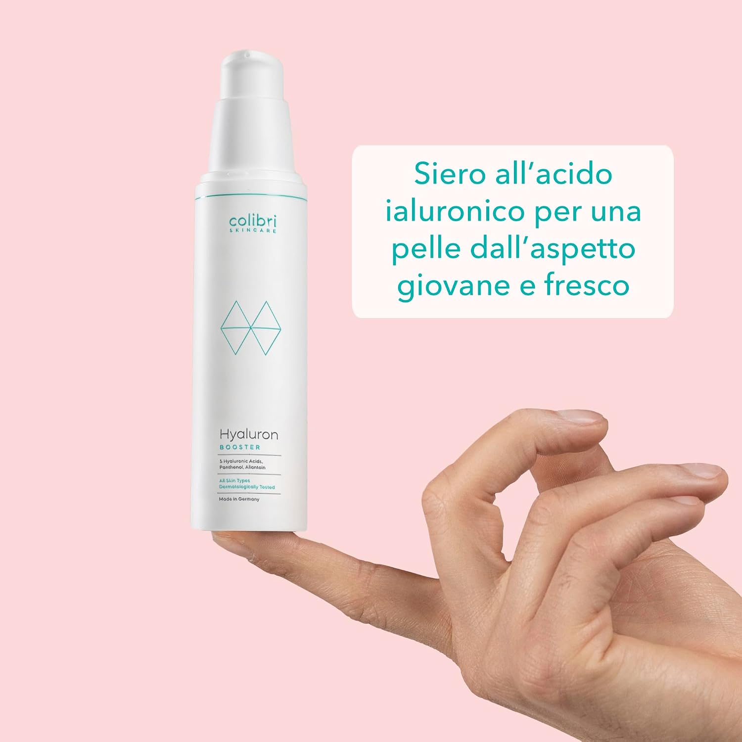 Detalle de Colibri Skincare Hyaluron Booster con acido ialuronico puro 100% (50 ml) – siero viso e contorno occhi