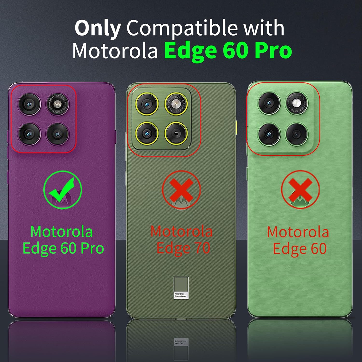 Thumbnail 1 de Tentoki Hülle für Motorola Edge 60 Pro (transparent, anti-Vergilbung, ultradünn, stoßfest)