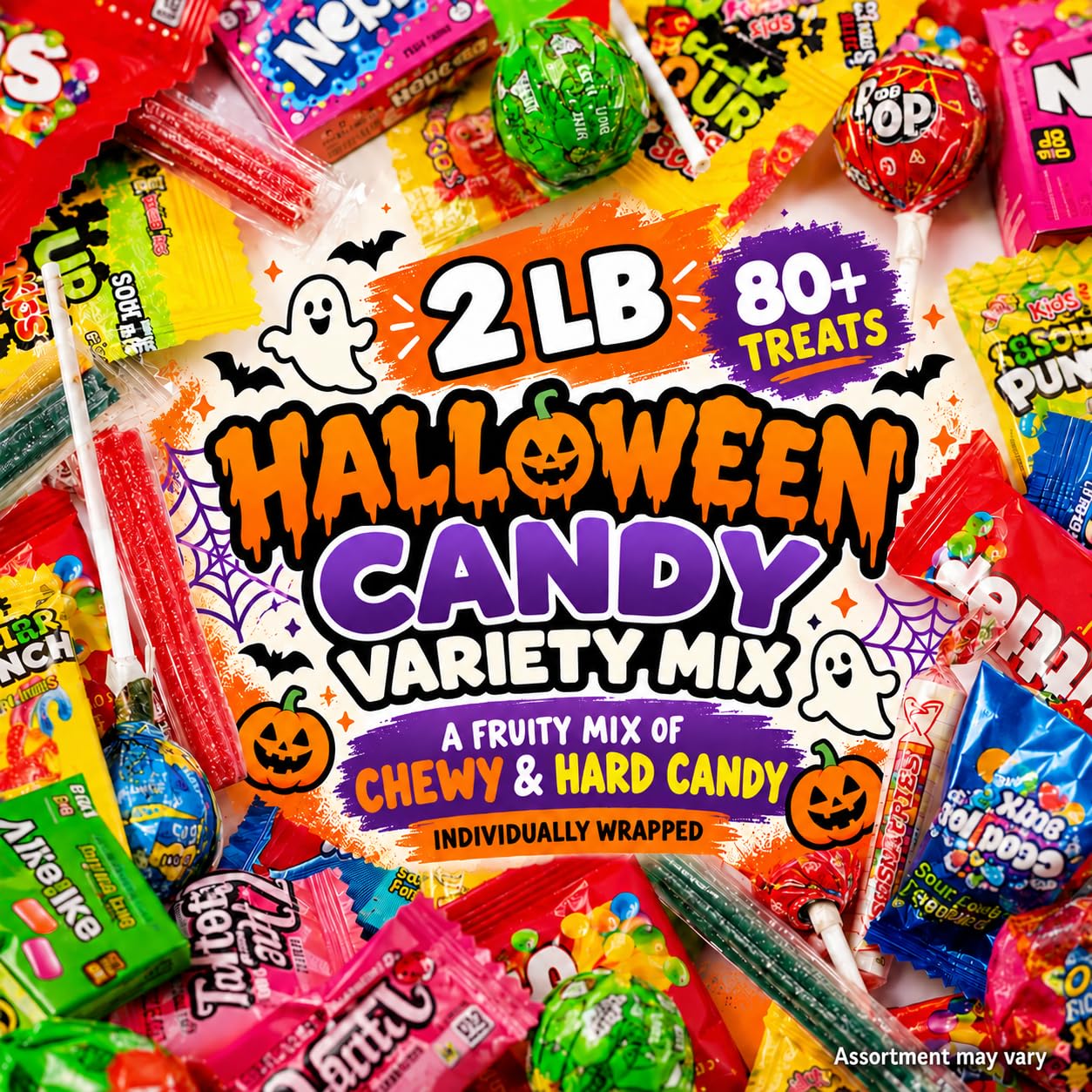 Thumbnail 3 de ONE CANDY WAY 2 lb Halloween Candy Variety Pack, 80+ Individually Wrapped Pieces