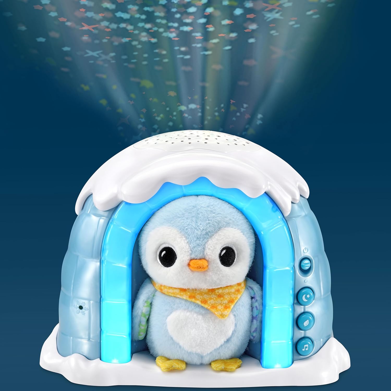 Thumbnail 1 de VTech P’tit Pingouin Nuit Étoilée – veilleuse bébé musicale avec projection au plafond