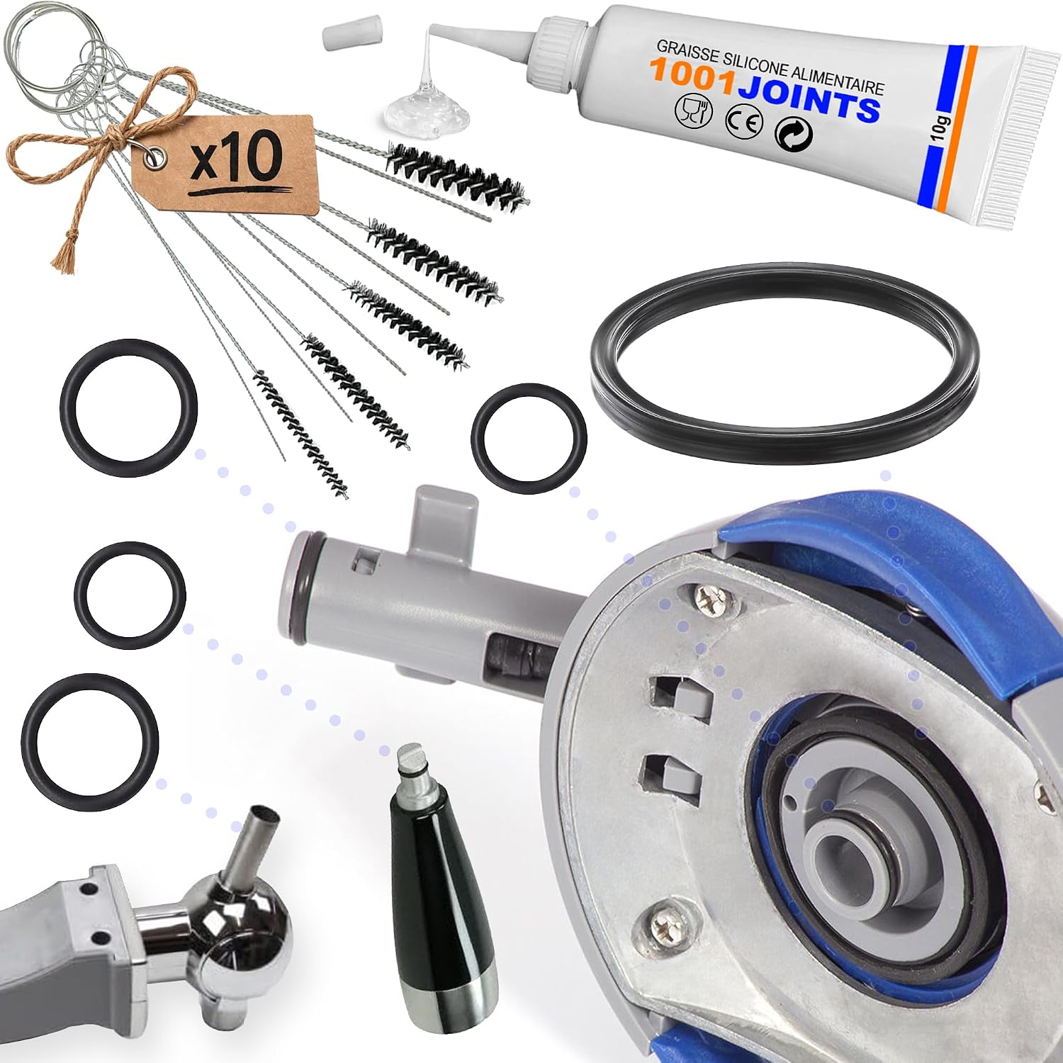 Detalle de 1001JOINTS KIT 5 Joints d'Étanchéité pour PERFECTDRAFT HD3720/HD3620/HD3610/HD3600