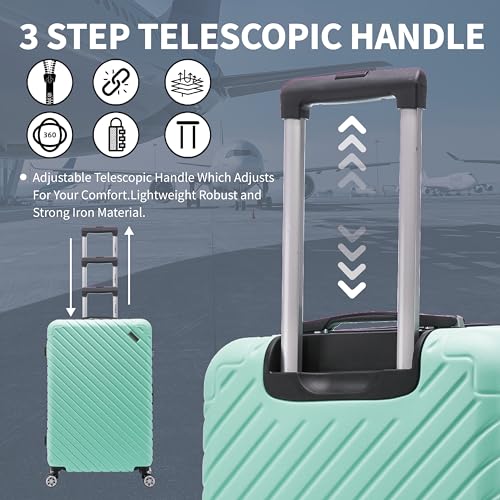 Thumbnail 7 de FLYMAX 32" Extra Large 4-Wheel ABS Suitcase, 125 Litre Capacity, 5kg Lightweight Travel Case