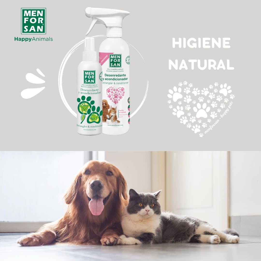 Detalle de Conditionneur Démêlant Menforsan Chien Spray 125 ml – Districante non grasso per mantello lucente