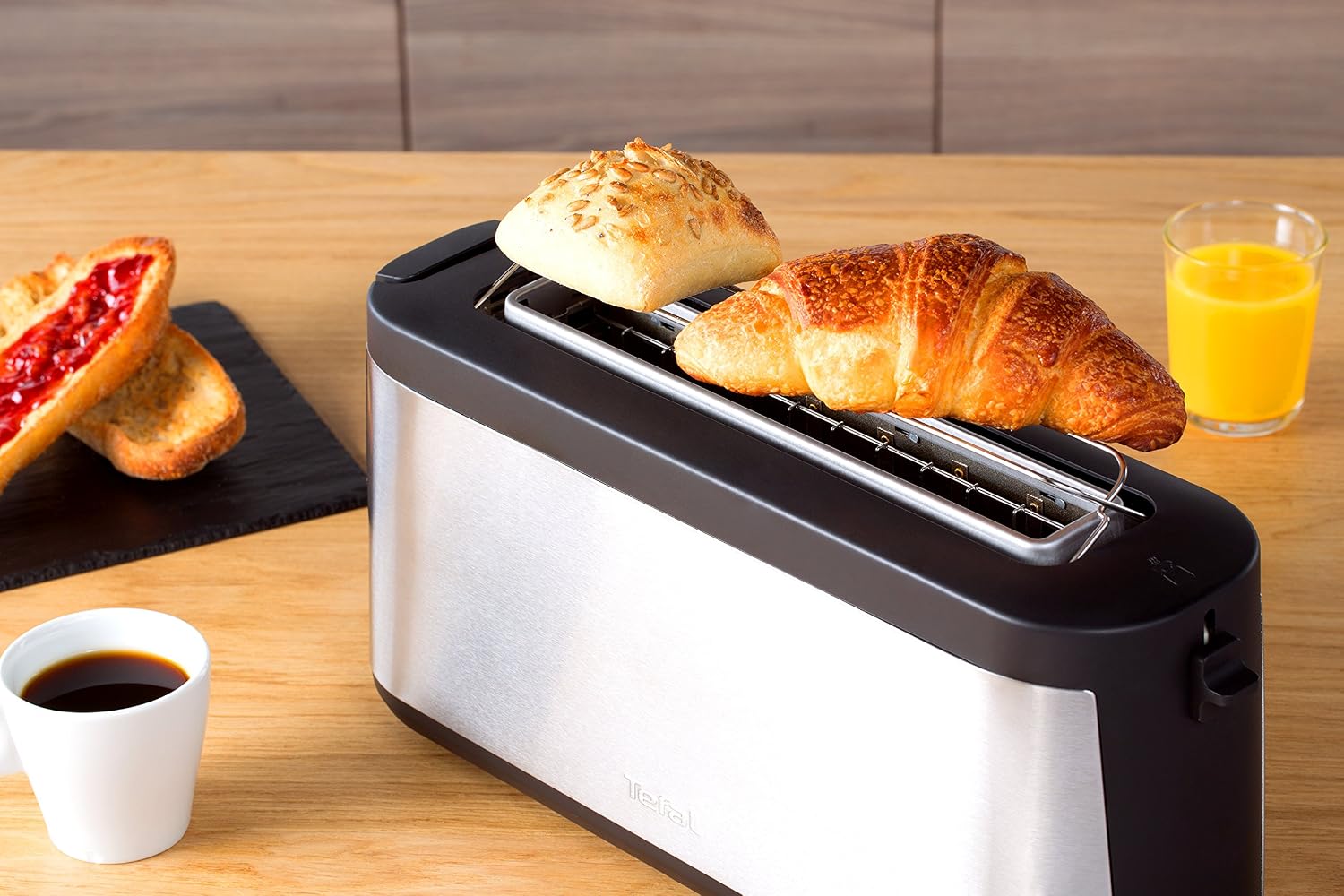 Detalle de Tefal Element TL4308 – toster z długą komorą, 7 poziomów, 1000 W