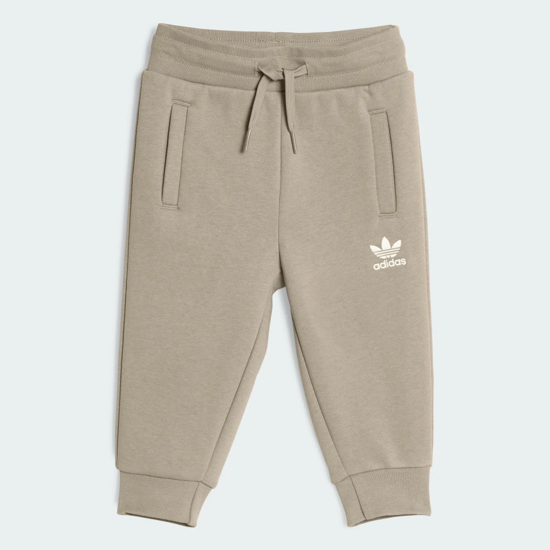Thumbnail 3 de Conjunto sudadera cuello redondo y pantalón (Bebé) – Beige, Adidas