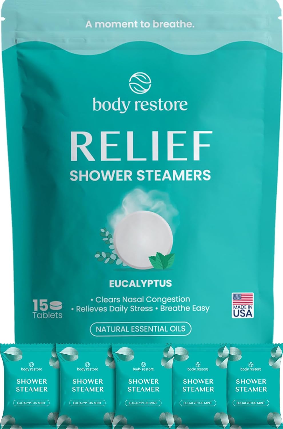 Detalle de BodyRestore 15 Shower Steamers
