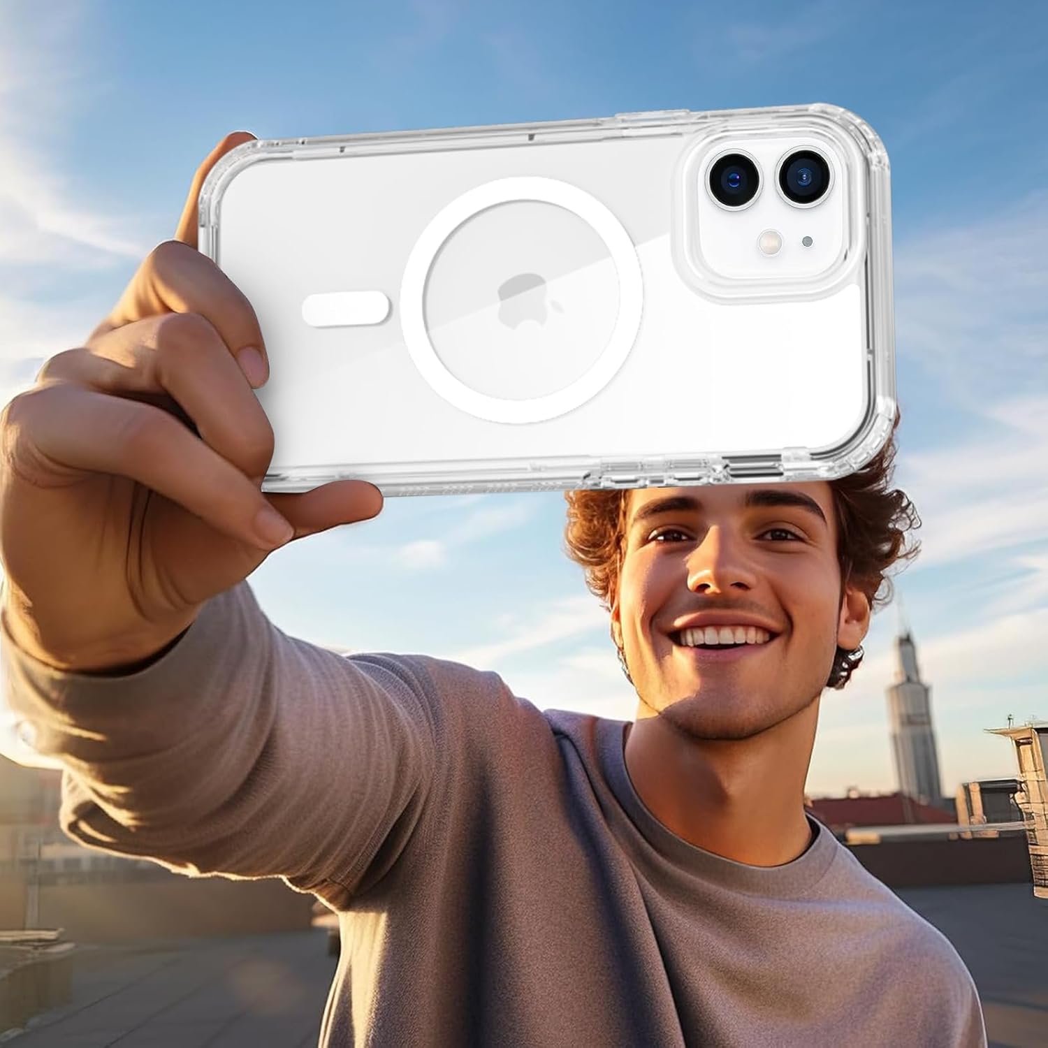 Thumbnail 6 de XTCASE Cover Magnetica per iPhone 12/12 Pro: protezione a 360° con vetro PET integrato e compatibilità MagSafe