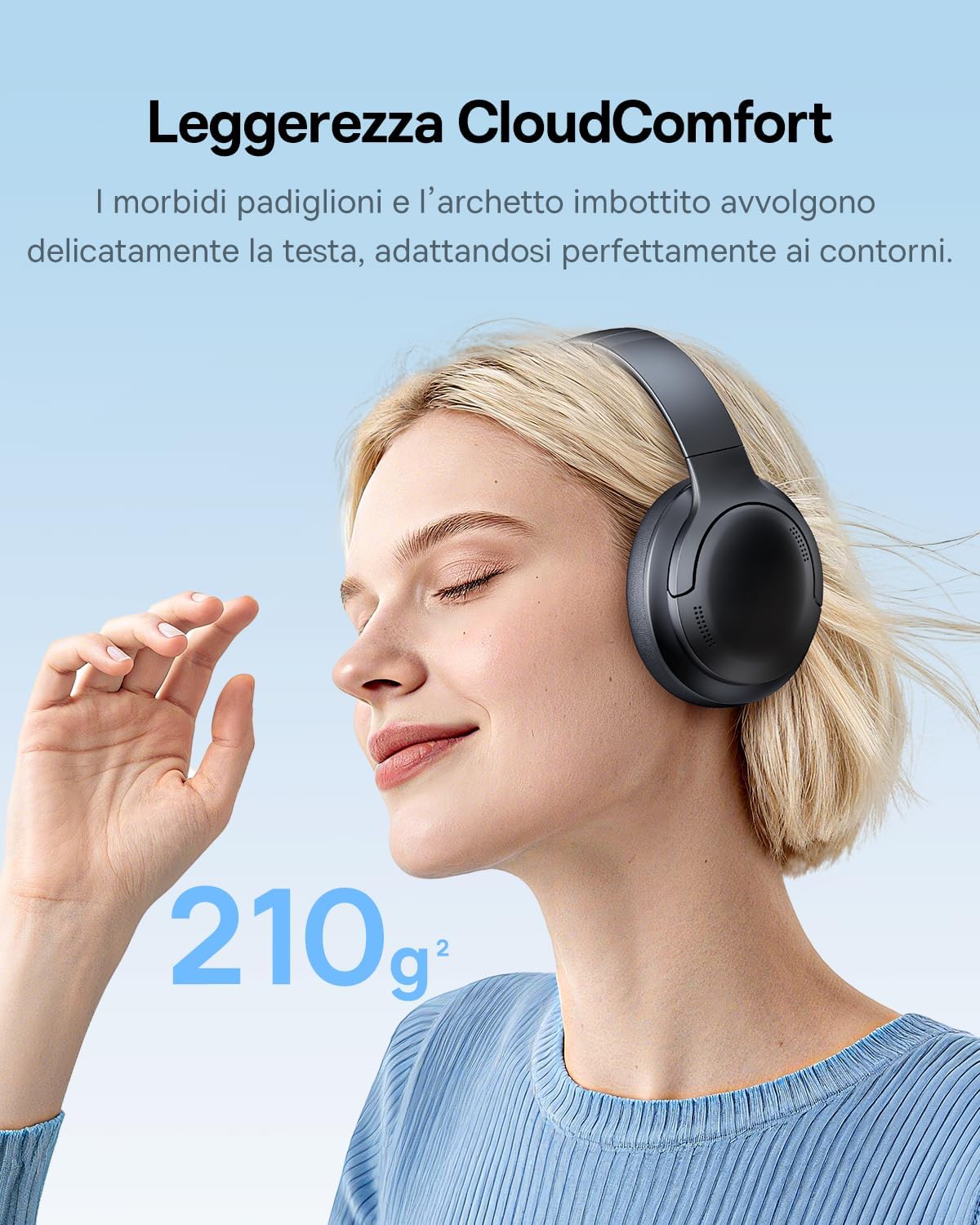 Detalle 1 de Baseus BH1 Lite Cuffie Bluetooth 80 Ore 📢