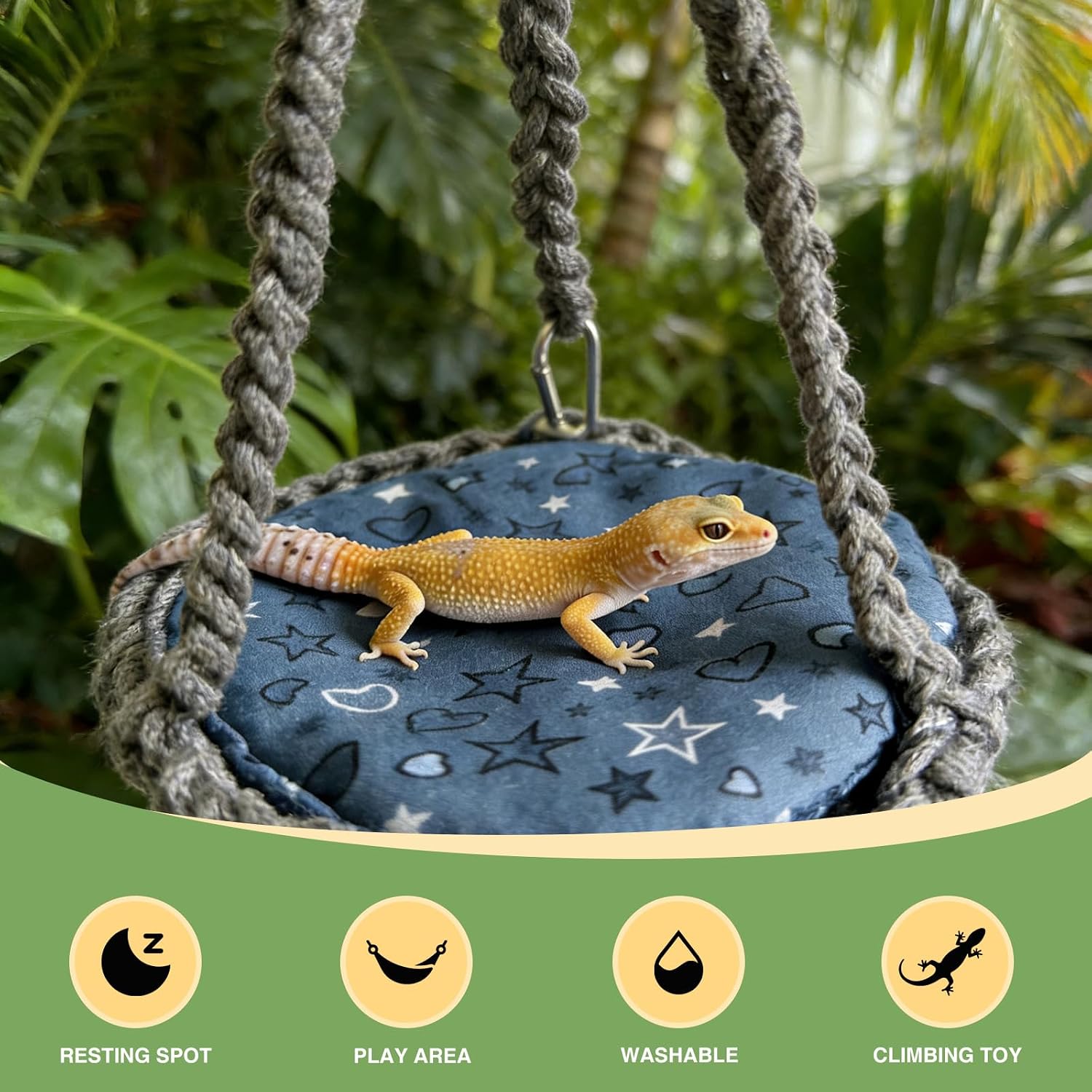 Thumbnail 2 de CQJ Reptile Hammock Swing: Made-for-Relaxation for Small Pets