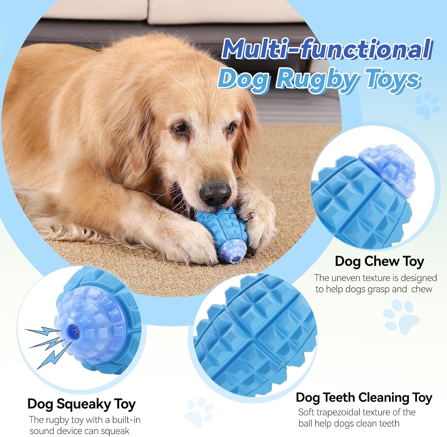 Detalle 2 de YINEYA Tough Dog Toys Large Breed