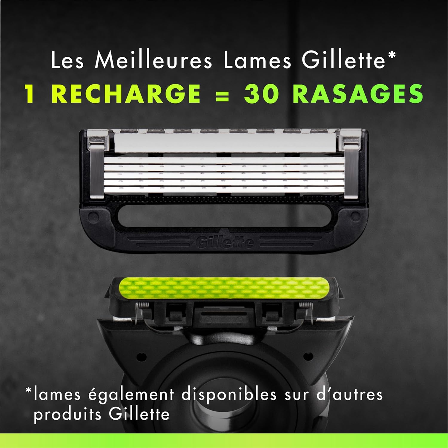 Detalle de Lot de 12 recharges Gillette Labs, 5 lames, rasage doux