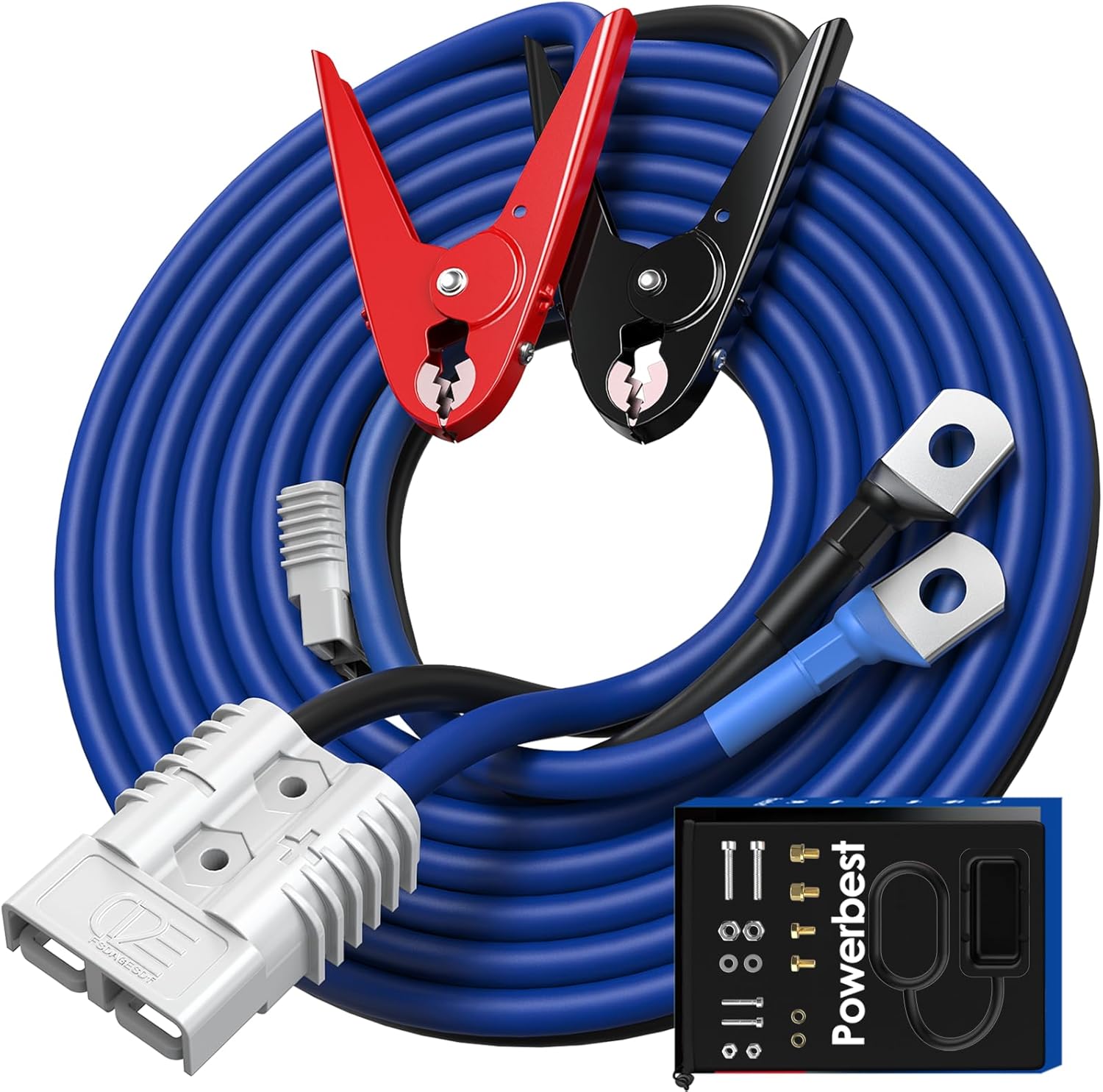 Detalle de 1 Gauge 30 Ft 900Amp Heavy Duty Jumper Cables