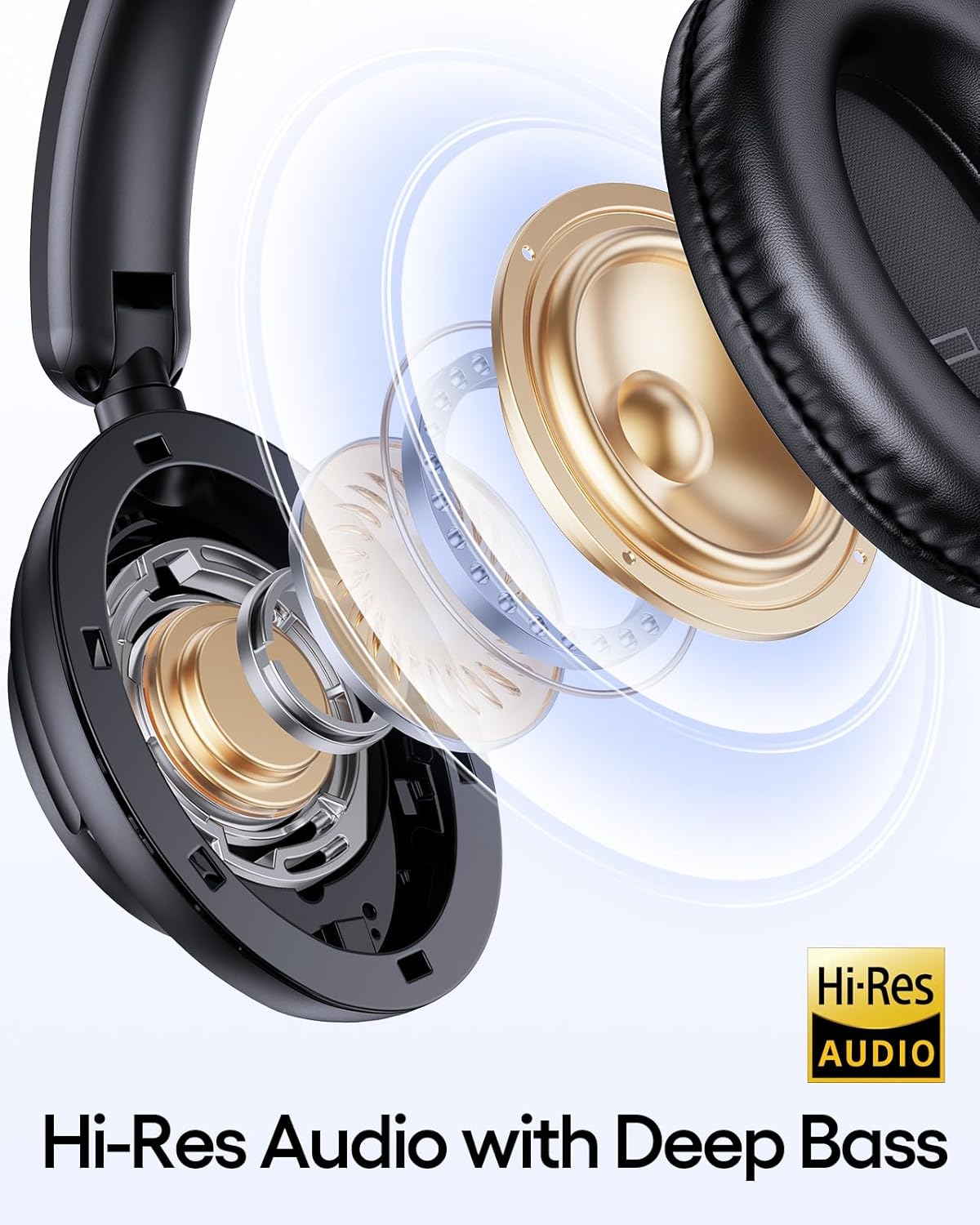 Detalle 2 de TAGRY H08 Hybrid Active Noise Cancelling Headphones