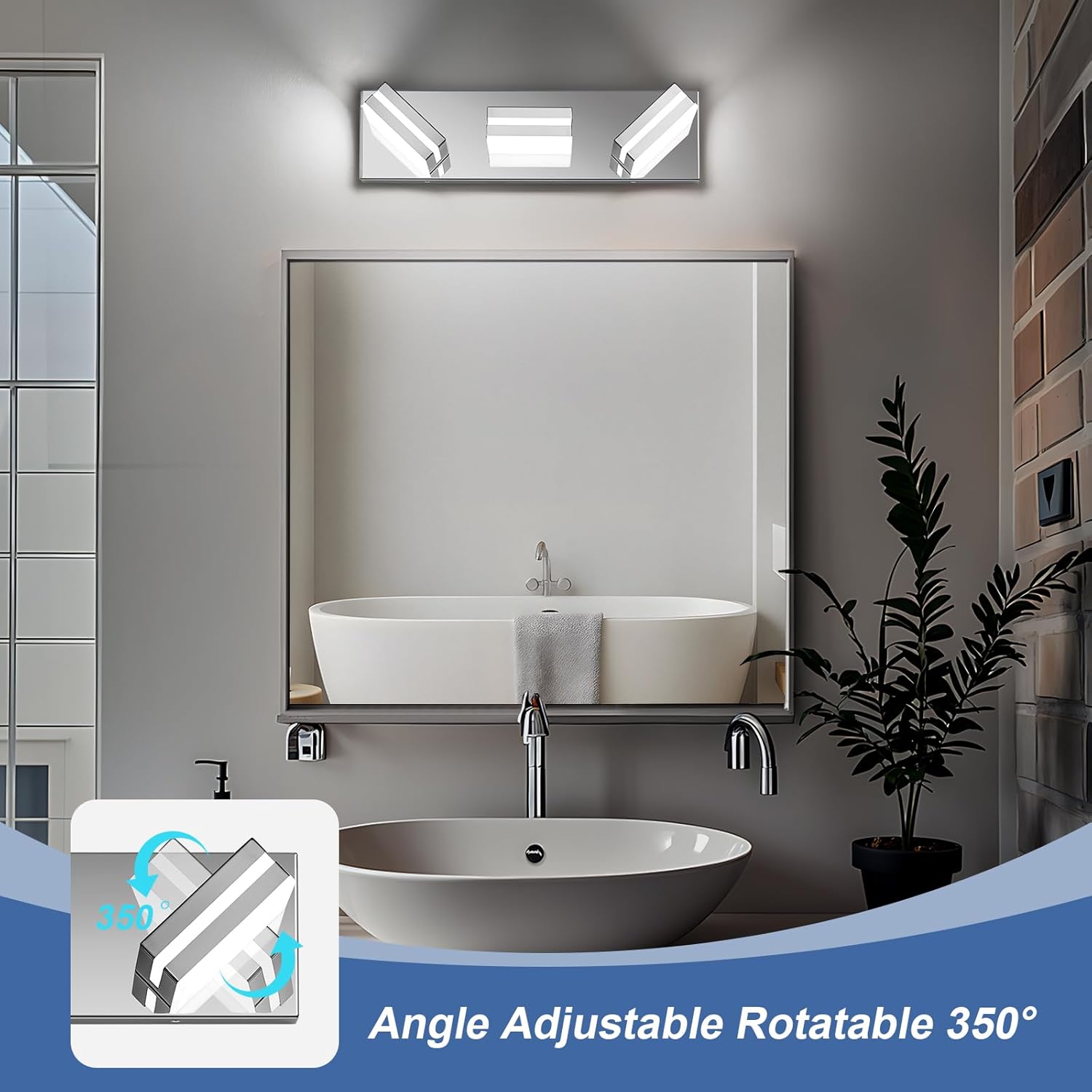 Thumbnail 1 de JZEKVN Modern LED Vanity Lights 3-Light