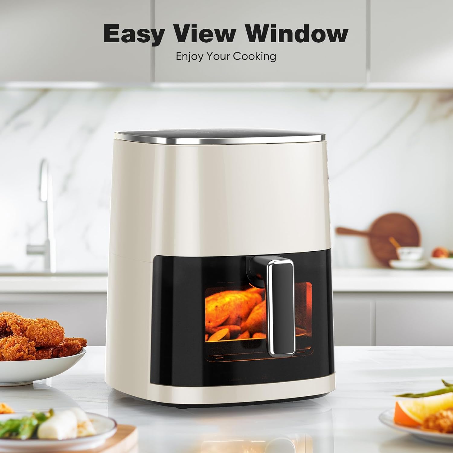 Thumbnail 1 de KMFurnila 6QT Square Air Fryer with Visual Window