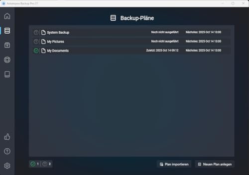 Detalle de Backup Pro 27 – Datensicherung und Notfallwiederherstellung für Windows 11/10