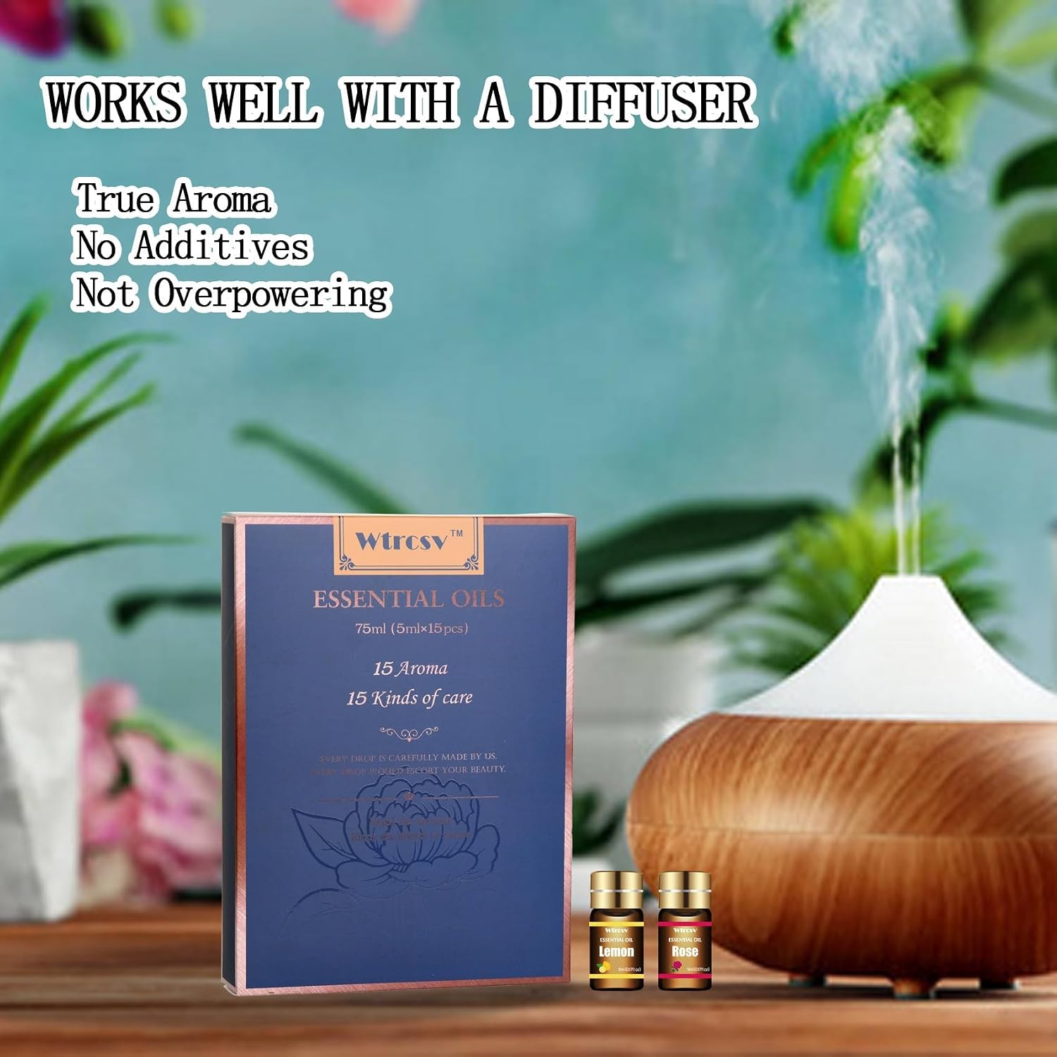 Thumbnail 3 de Wtrcsv Essential Oils Set – Top 15 Scents (5ml each) for Diffuser, Skincare, Aromatherapy, and DIY Projects