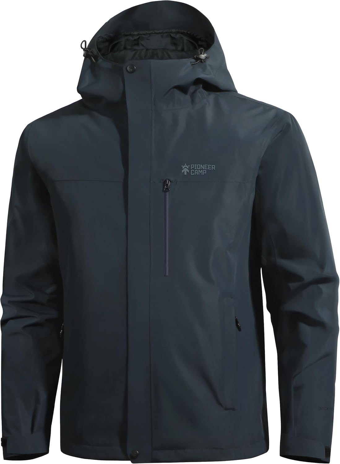 Detalle de Pioneer Camp Herren Regenjacke: Wasserdicht, atmungsaktiv und vielseitig für Outdoor-Einsätze