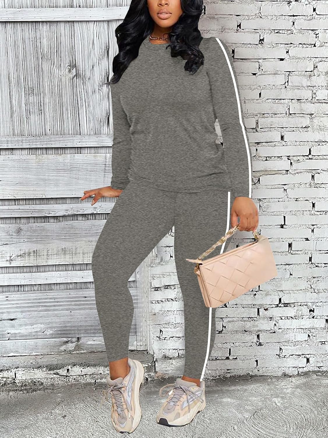 Detalle de BNGPIKLY Women's Two-Piece Set, 95% Polyester