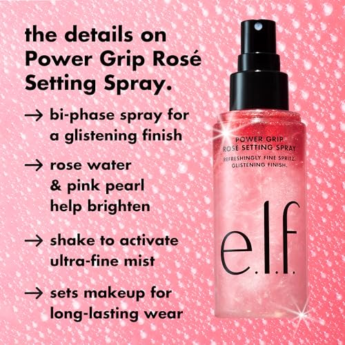 Detalle de e.l.f. Power Grip Rosé Setting Spray