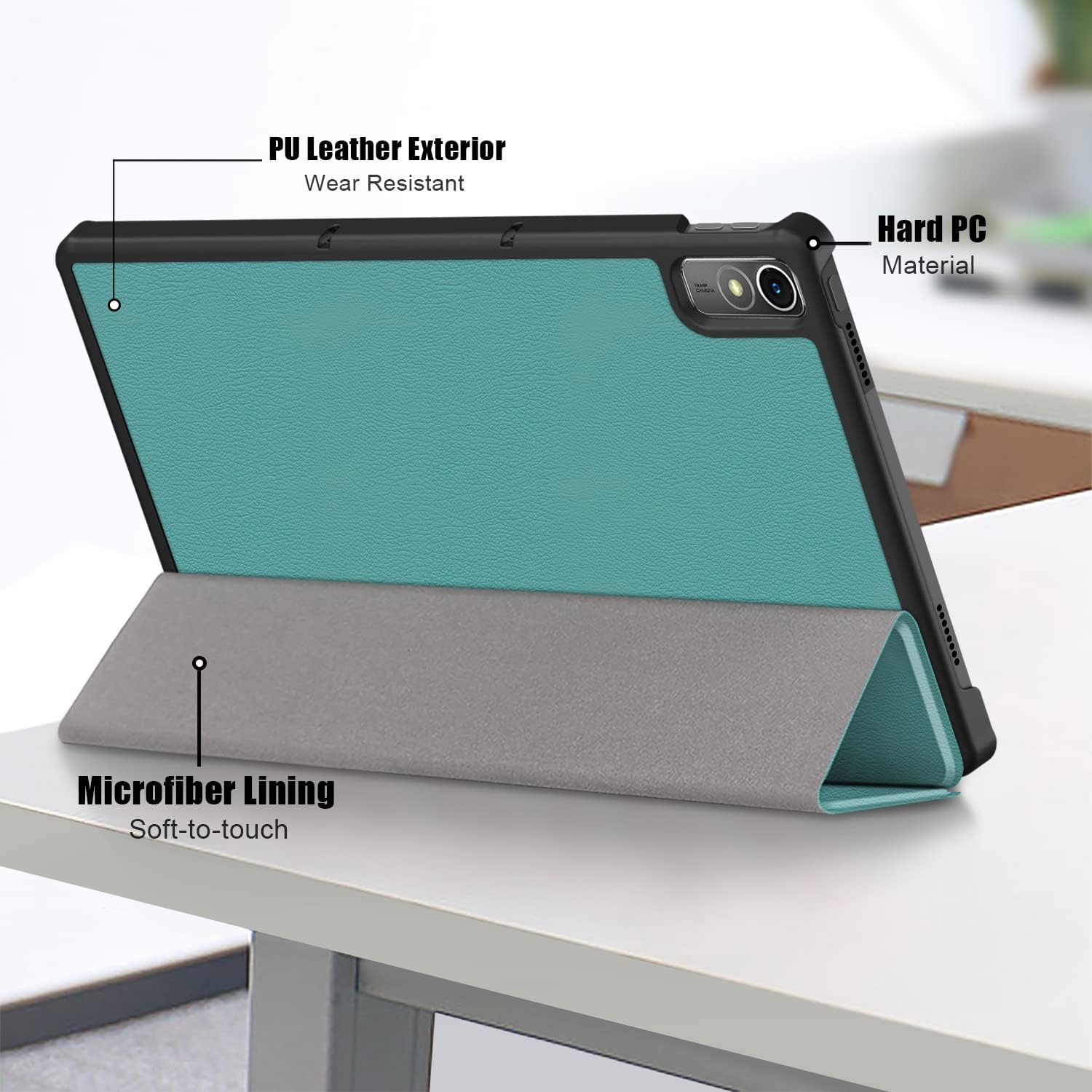 Detalle 2 de Acelive Hülle für Lenovo Tab P11 (2. Gen) 11,5 Zoll – Schutzcase mit Sleep/Wake, Standfunktion und Stylus Pen