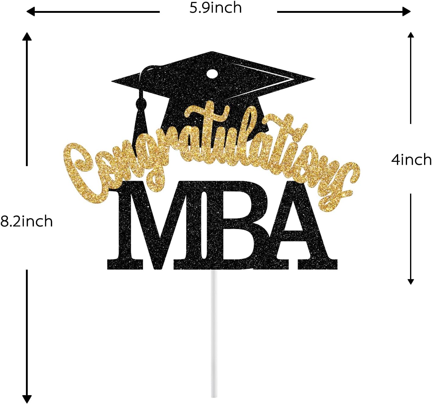 Thumbnail 6 de MBA Graduation Cake Topper 5.9-inch Width
