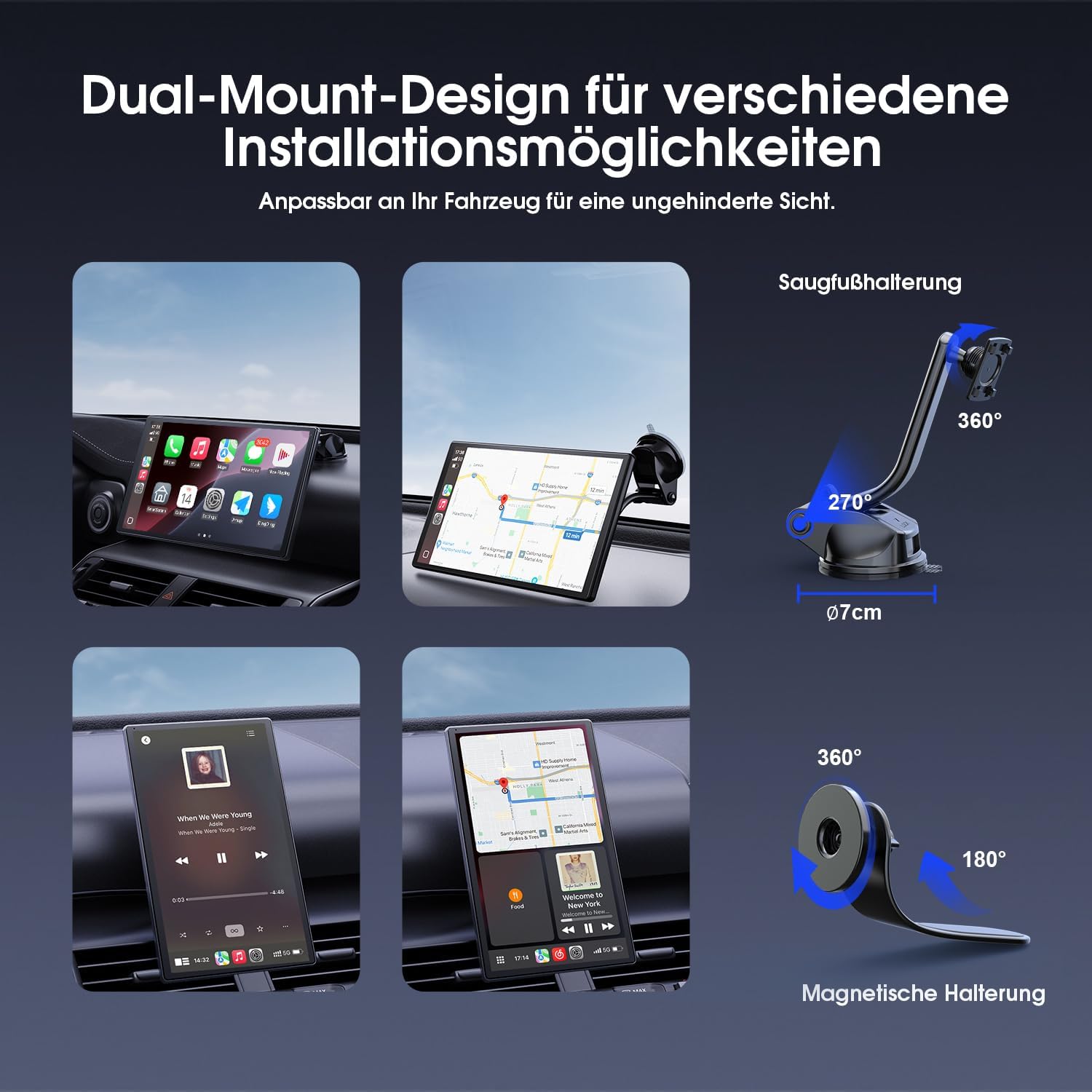 Thumbnail 4 de Avylet 9 Zoll Wireless Carplay Display