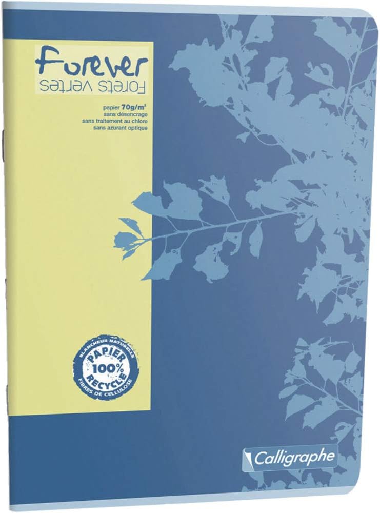 Detalle de Calligraphe 17493AMZC – Lot de 5 Cahiers Forever 24x32 cm, 96 pages, papier recyclé