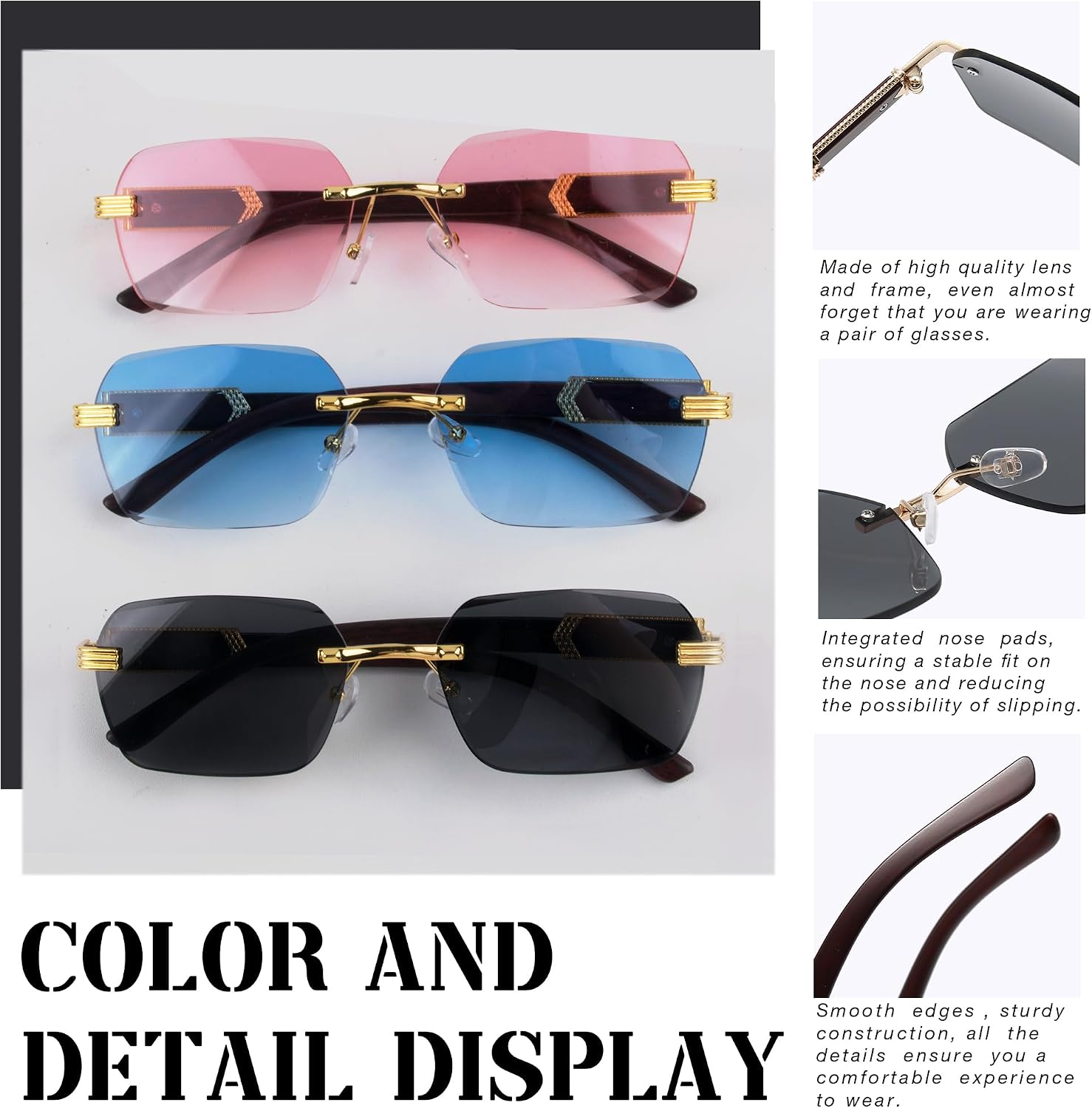 Thumbnail 5 de Lunettes de soleil MEGAVOW rectangle avec sangle