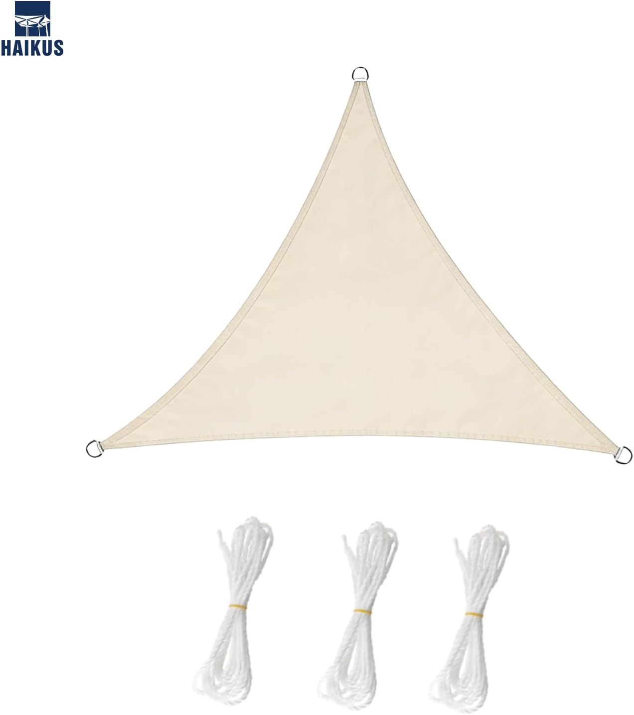 Detalle de HAIKUS Sonnensegel Dreieckig 4x4x4 m – Wasserdicht, UV-Schutz und Premium PES