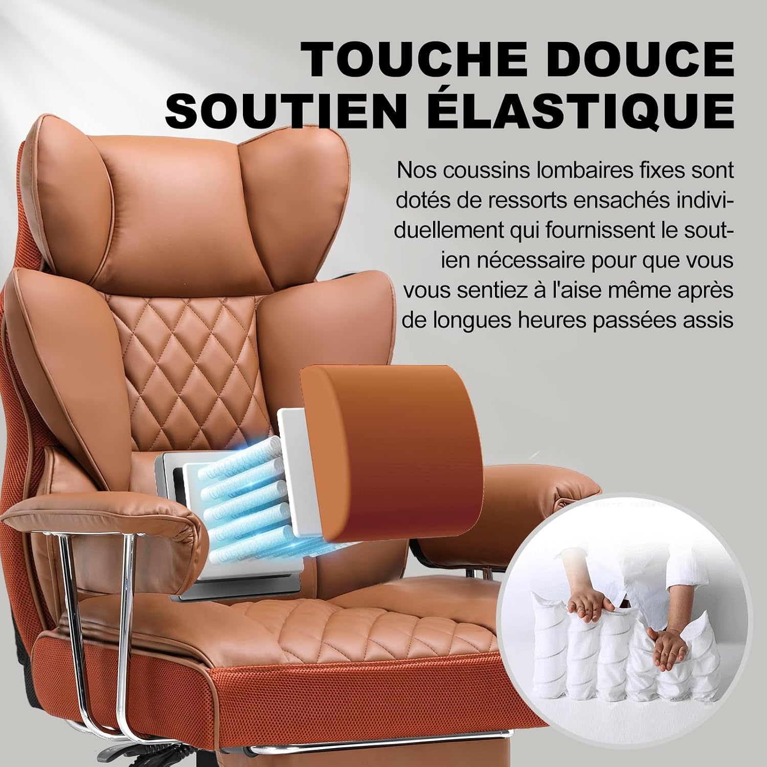 Detalle 2 de GTPLAYER sedia gaming ergonomica reclinabile