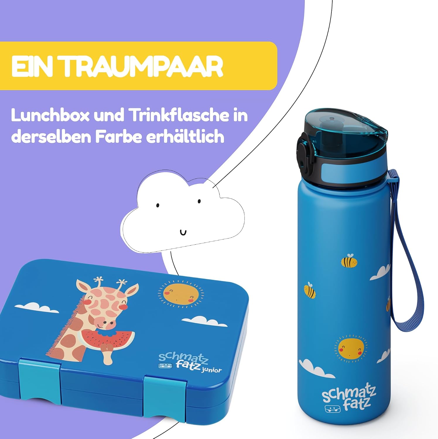 Thumbnail 5 de schmatzfatz Trinkflasche Kinder 500ml Auslaufsicher