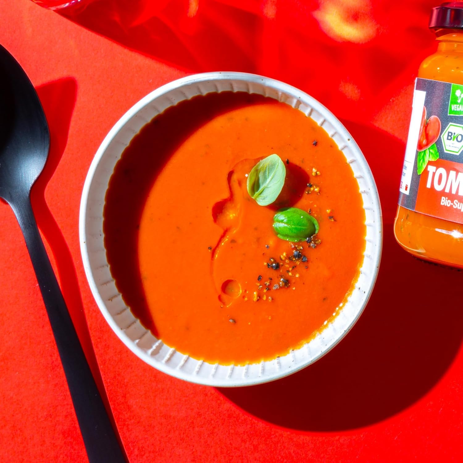 Detalle 2 de Little Lunch Bio Tomatensuppe – 6x350 ml, 100% Bio, vegan & ohne Zucker