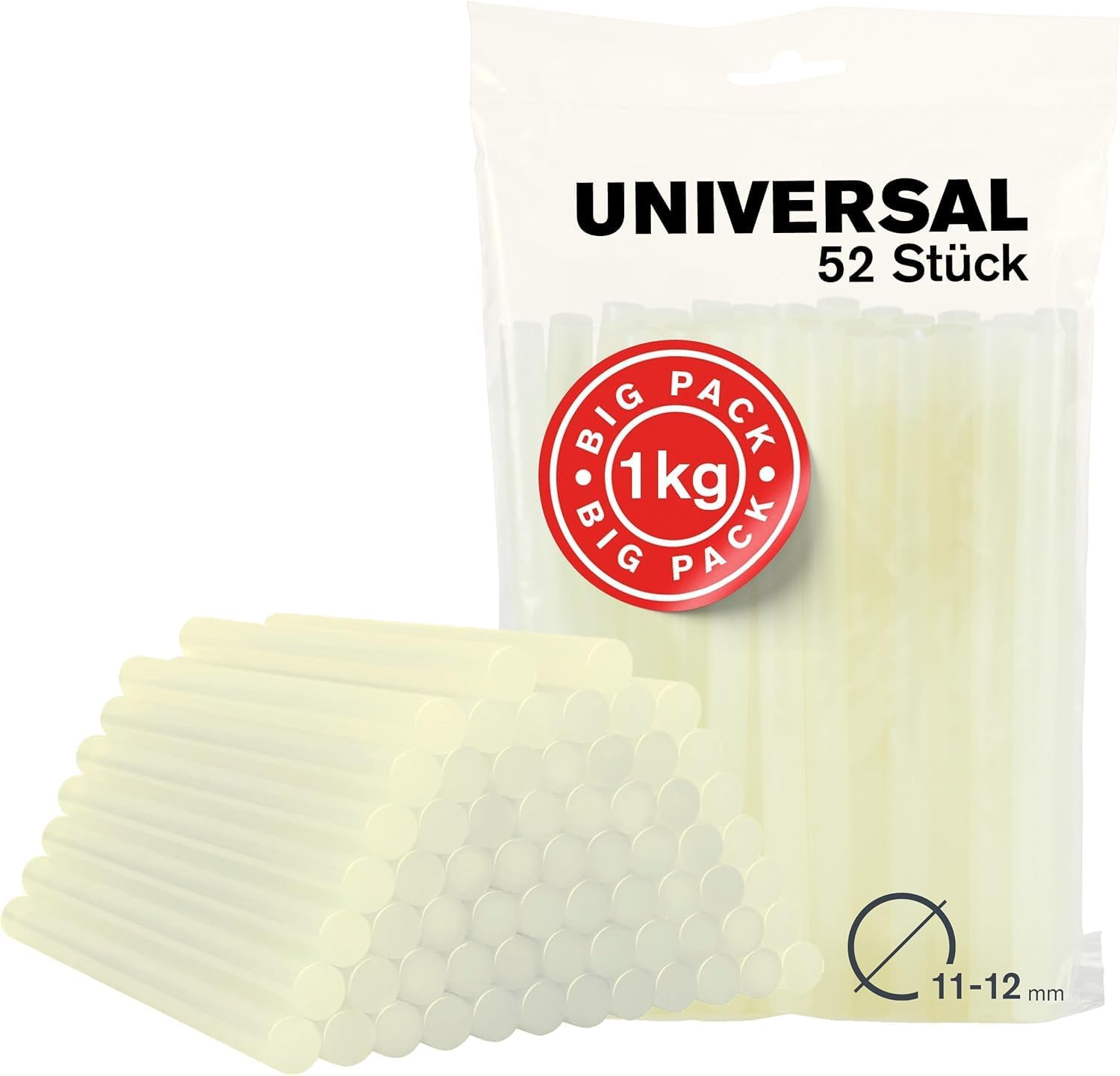 Thumbnail 6 de Heißklebesticks Rapid PRO-T: transparente Klebesticks für 11/12 mm Heißklebepistolen (1 kg, 190 mm)