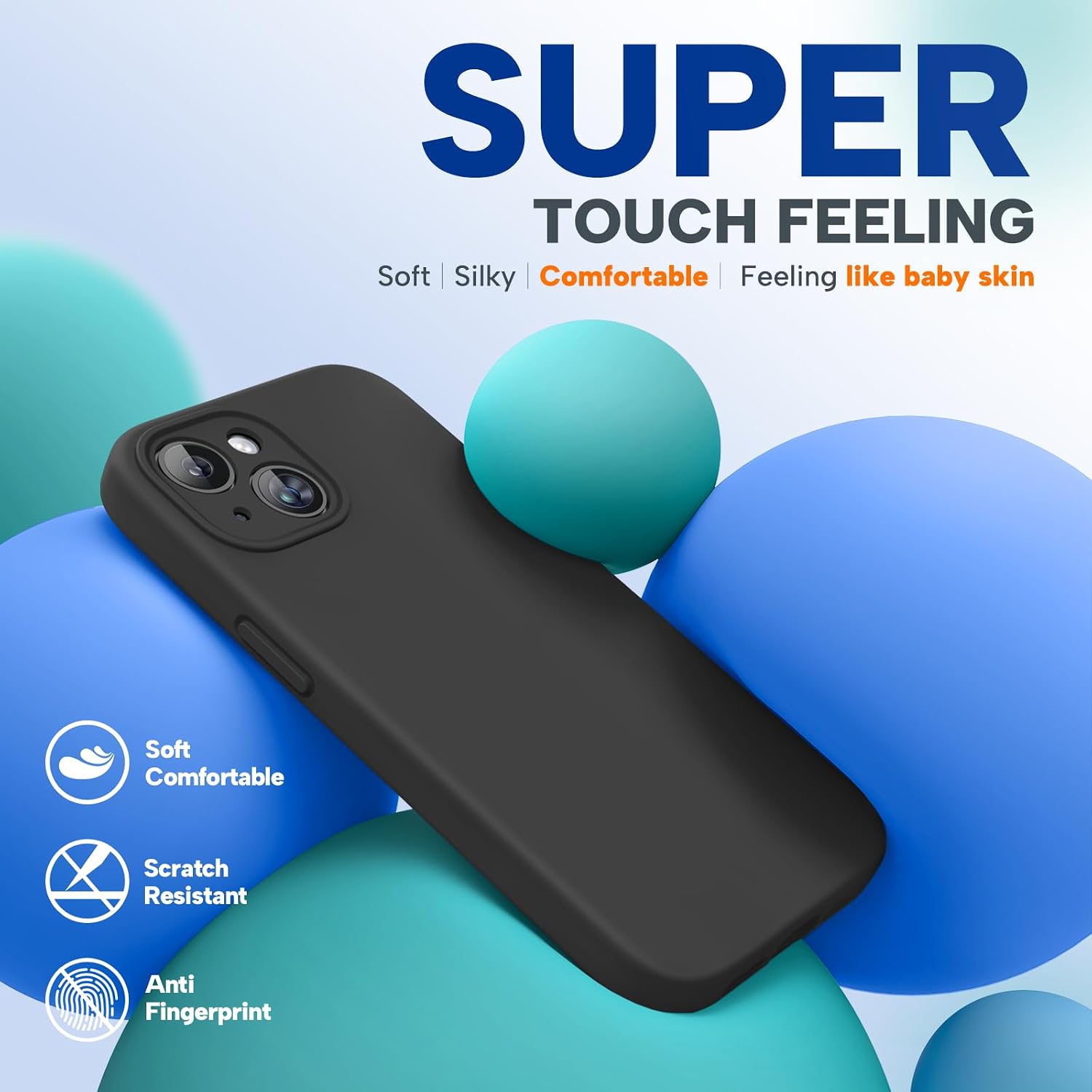 Thumbnail 4 de Miracase iPhone 15 Silicone Case 6.1‑inch