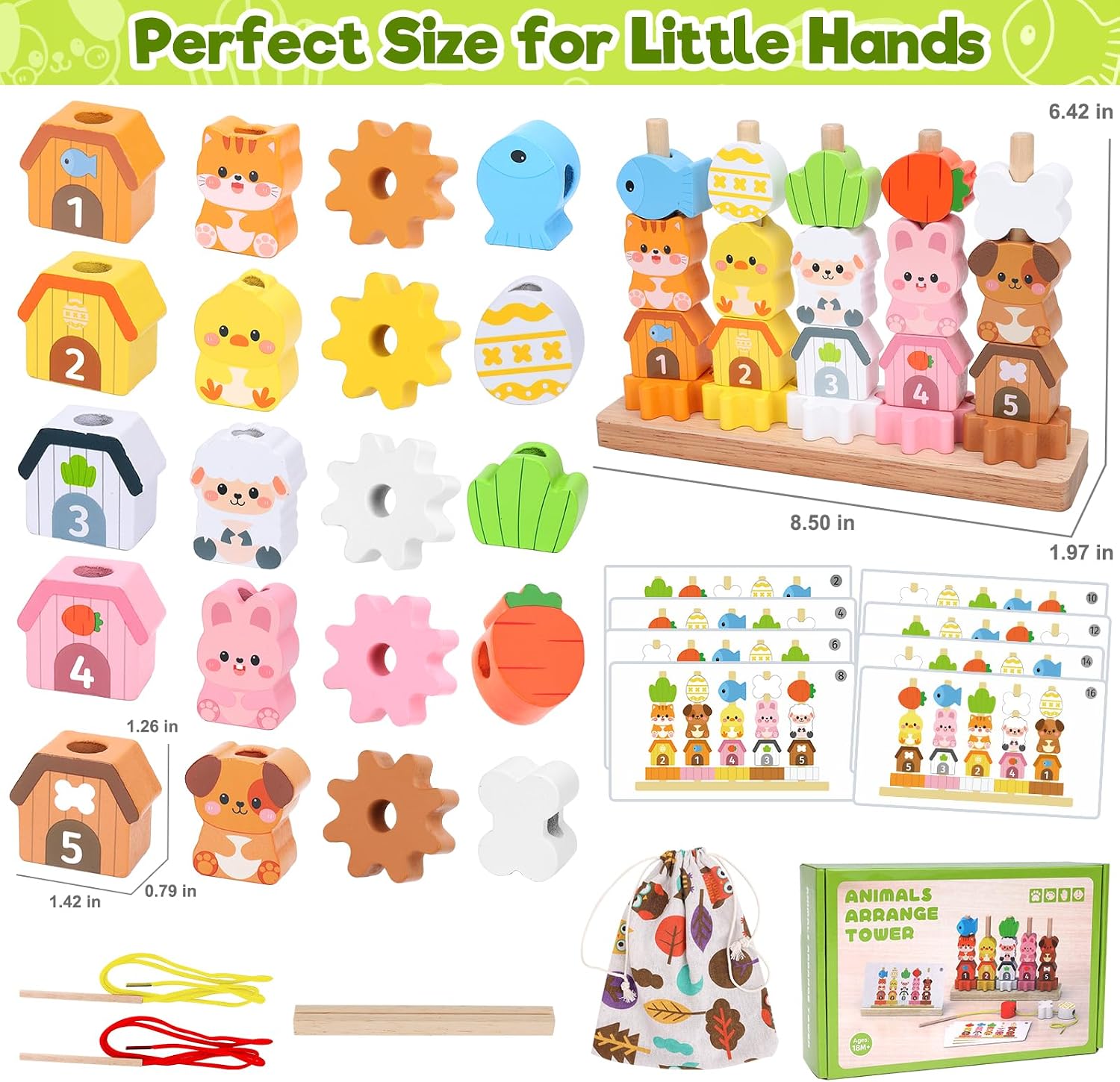 Thumbnail 6 de Montessori Spielzeug Lernspielset ab 18 Monaten