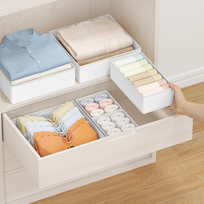 Detalle de DIMJ Drawer Organizer 14-Pack for Clothes