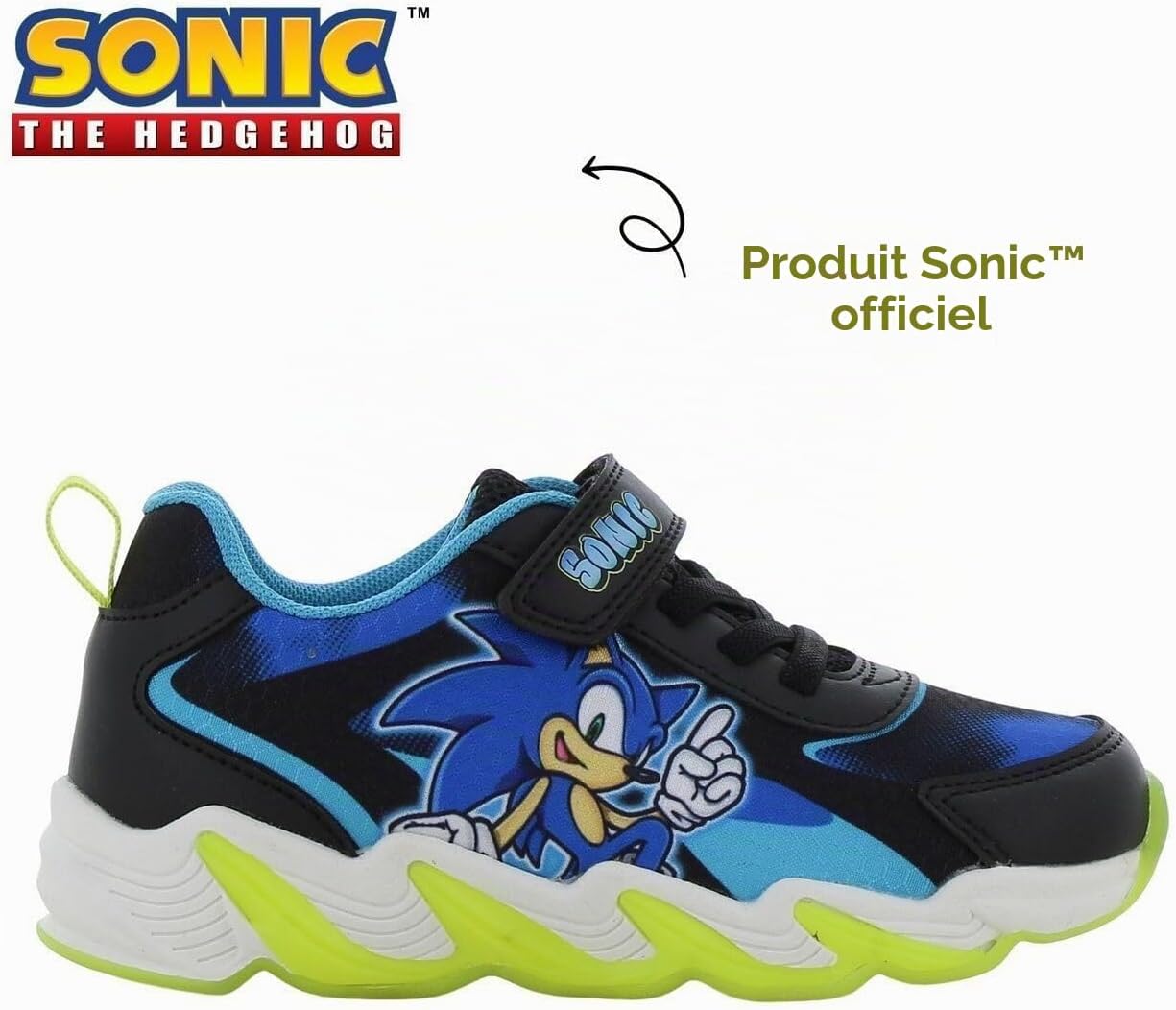 Detalle de Leomil Sonic sneakers voor kinderen met lichtjes en lichte EVA-zool