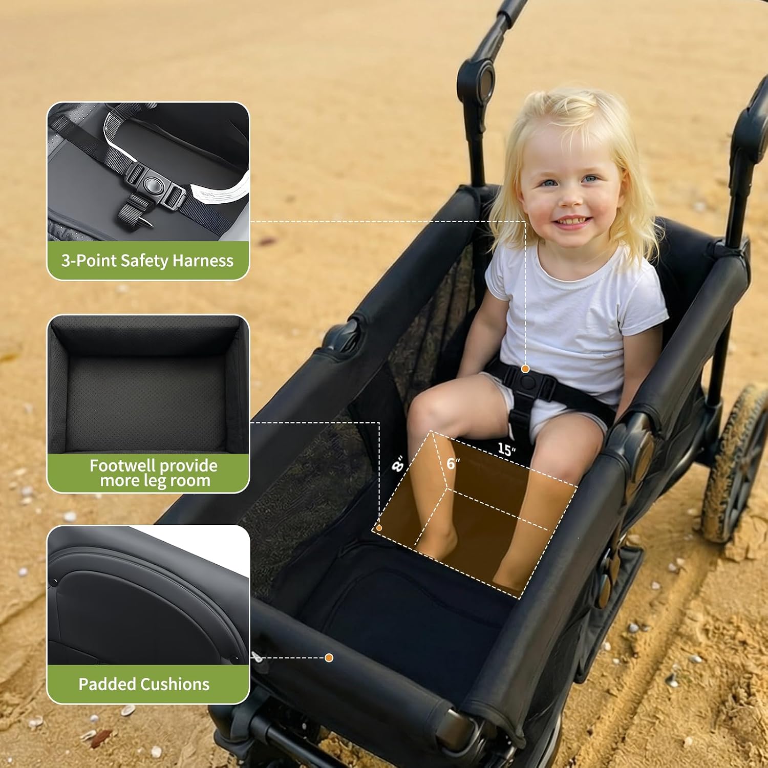 Thumbnail 6 de MiniKins Wagon for Kids 2-Seater