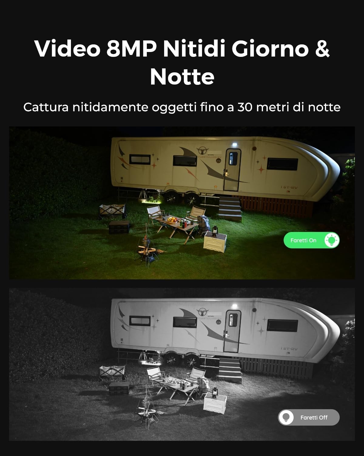 Thumbnail 5 de Reolink Telecamera da esterno 4K con SIM 4G LTE, batteria e pannello solare, auto-tracking TrackMix LTE