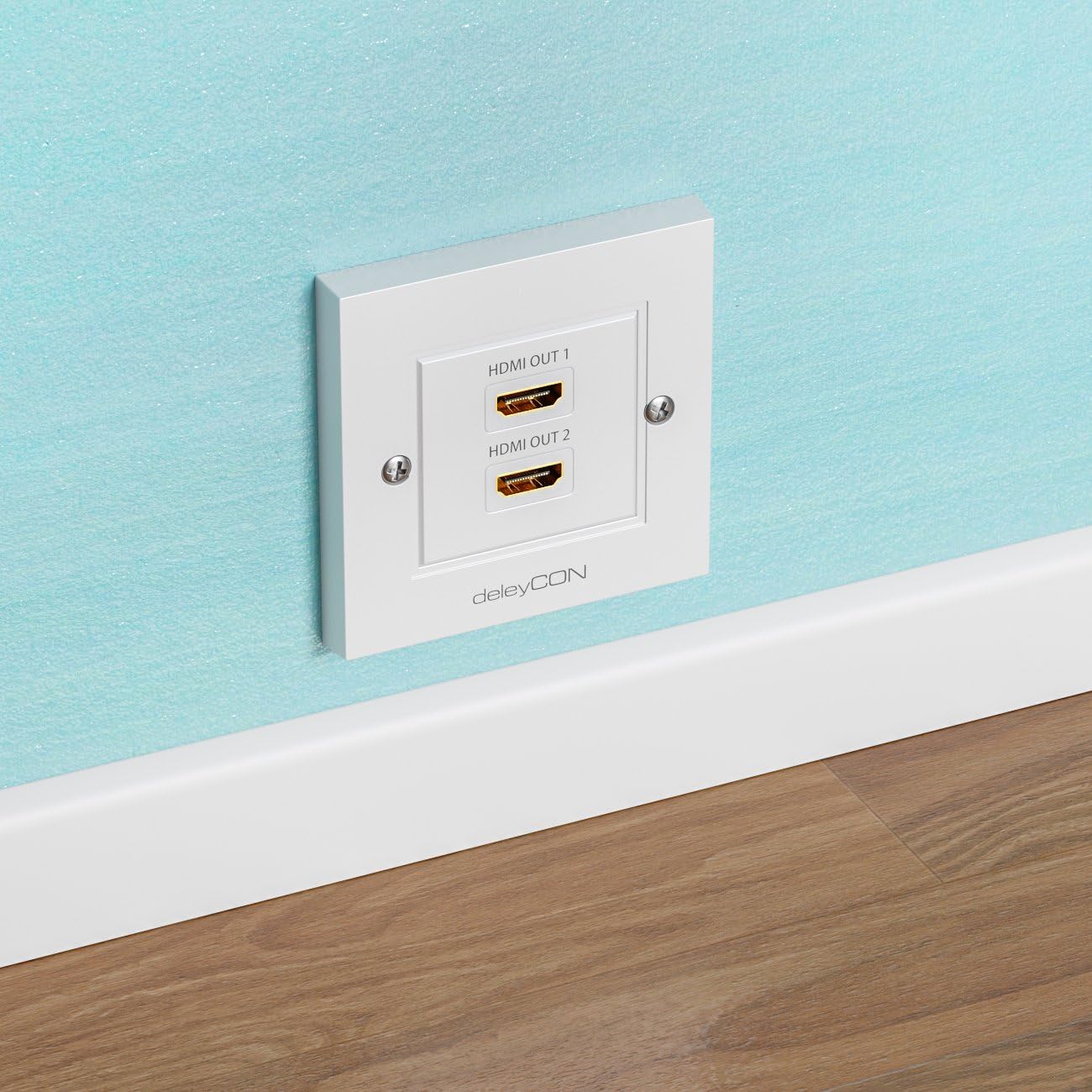 Thumbnail 4 de deleyCON HDMI Dose Wanddose 2x HDMI-Port Unterputz MK2145 – 3D, 4K, ethernetfähig