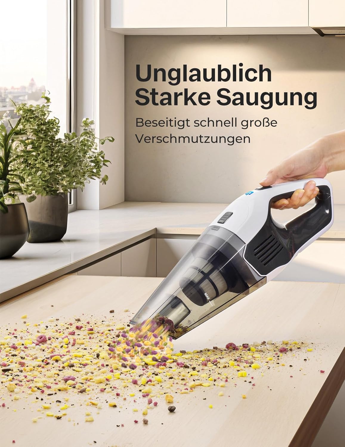 Detalle de Handstaubsauger 30 Minuten Laufzeit đź§ą