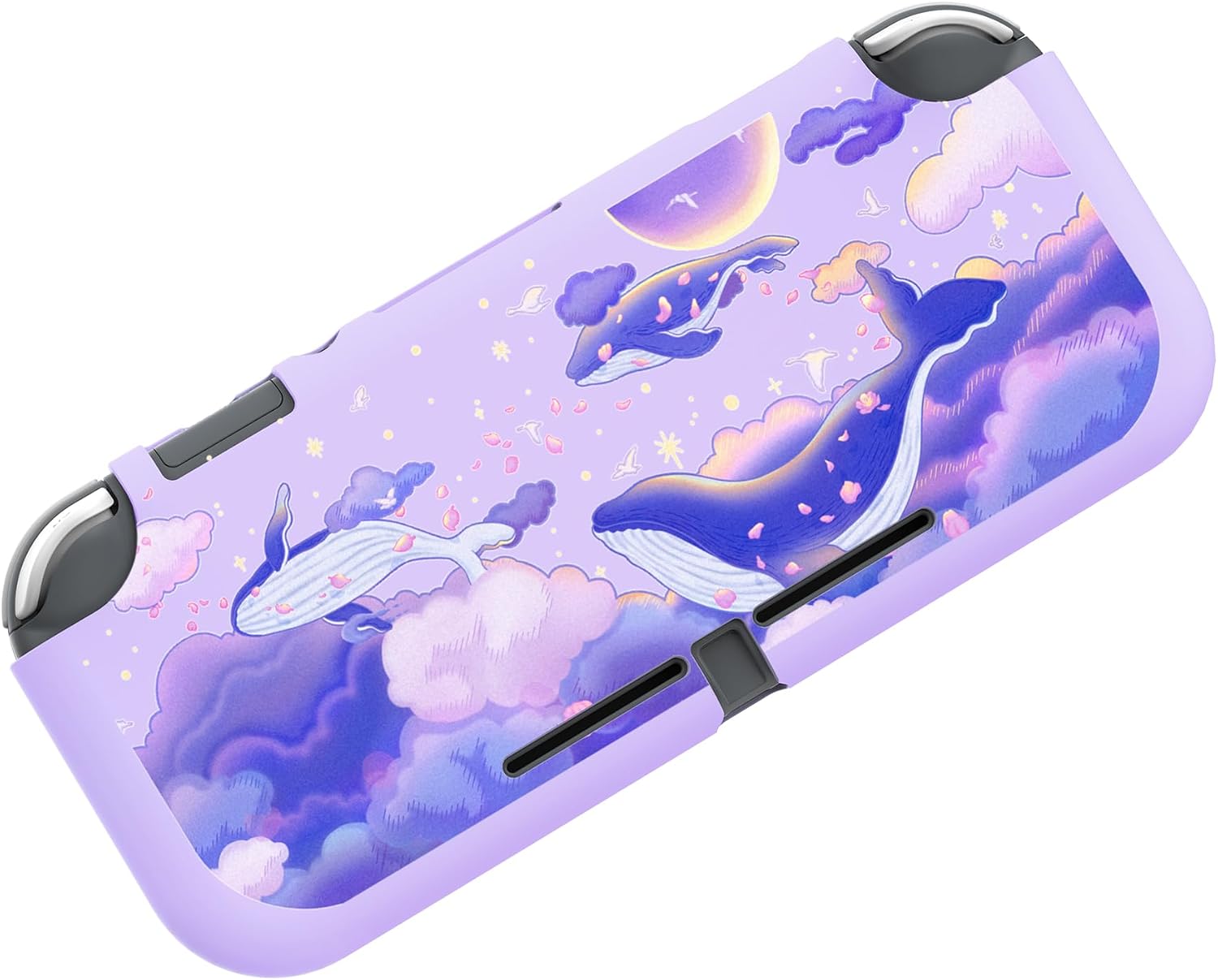 Detalle de PlayVita Custom Protective Case for Nintendo Switch Lite — Whale in Dream