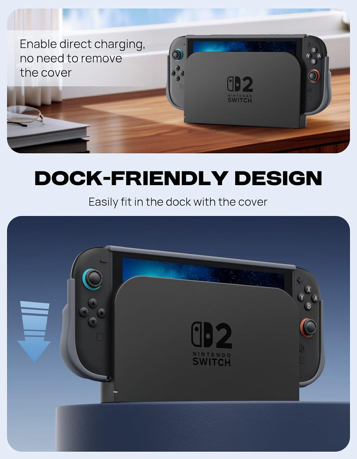 Detalle 2 de MoKo Dockable Case for Switch 2